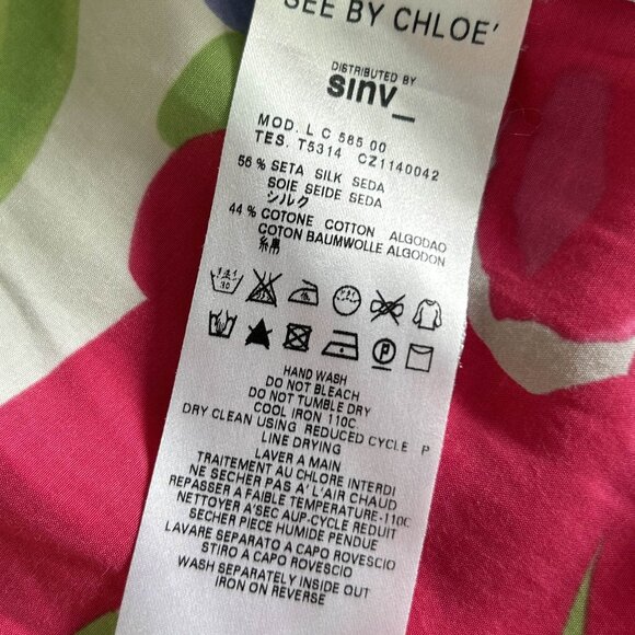 See by Chloé Silk Blend Daisy Floral Tank ASO Alex Russo / Selena Gomez - Picture 6 of 9